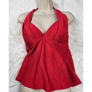Athena Red Halter Tankini Size Small/ 6